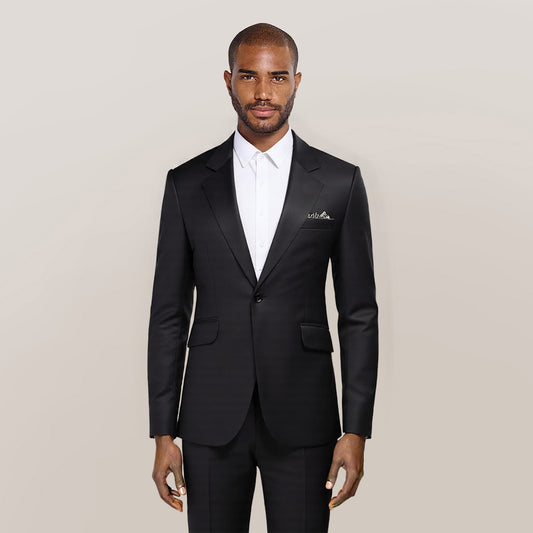 Men's Casual Suit Jacket Slim Fit Lightweight Blazer Coat Black - Cloudstyle