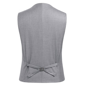 3-Piece Slim Fit One Button Fashion Gray Suit