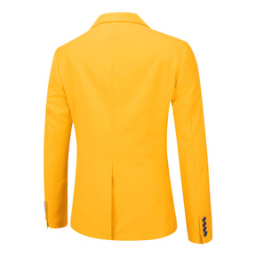 Yellow Stylish Blazer One Button Casual Blazer
