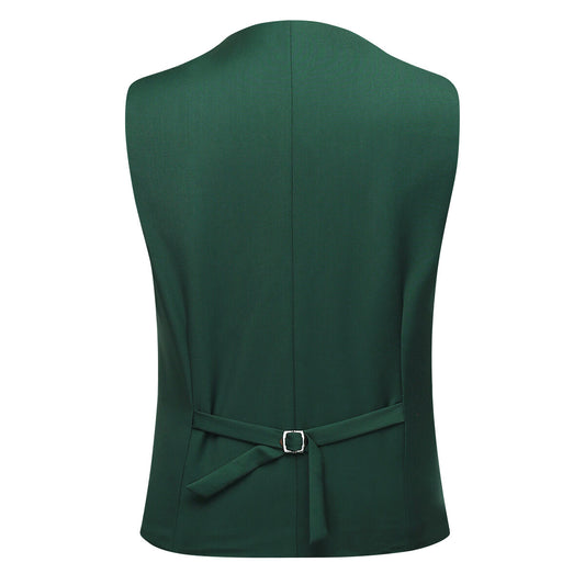 3-Piece Classic One Button Oak Green Suit - Cloudstyle