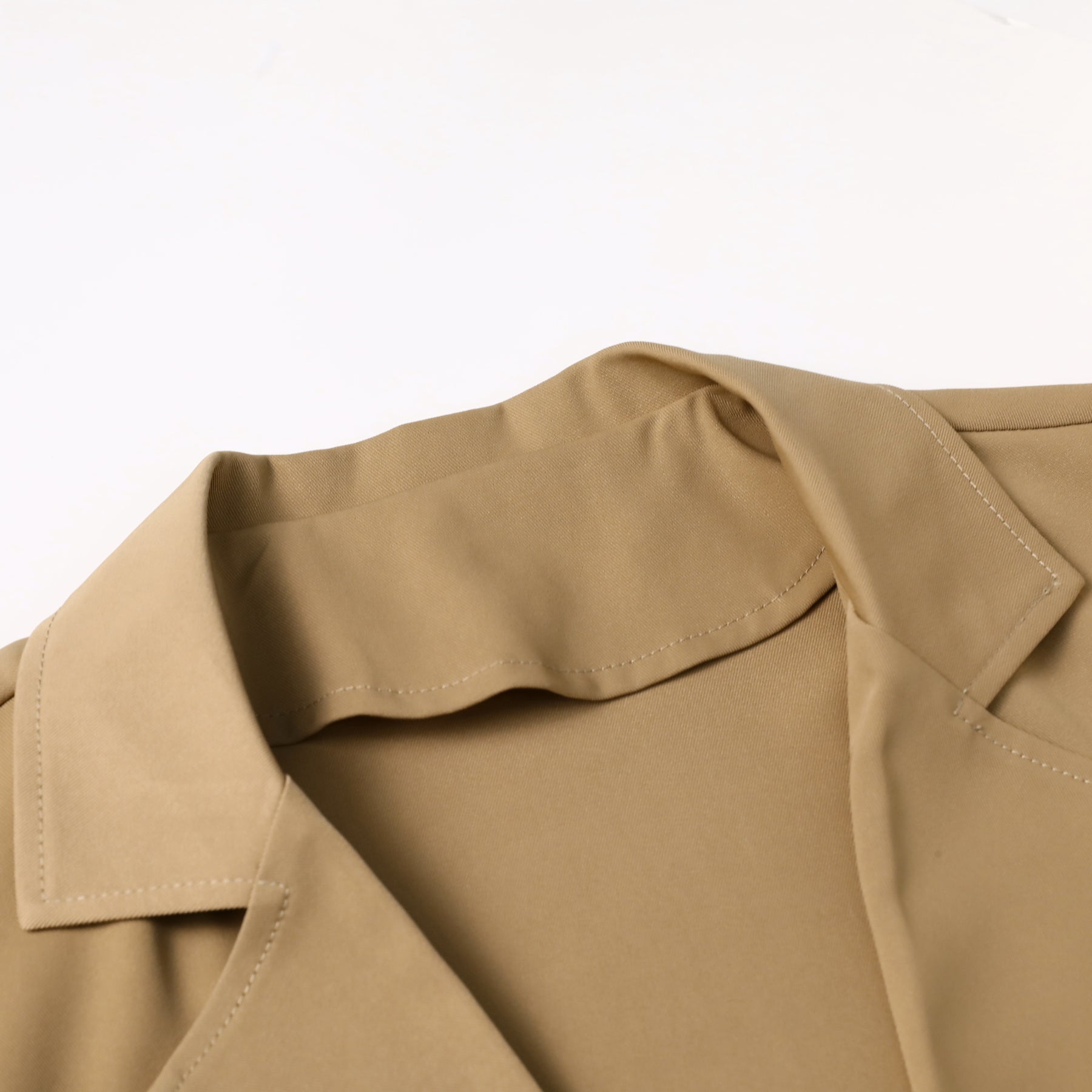 Men's Solid Color Hawaiian Summer Suit Khaki