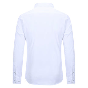 Slim Fit Turn-Down Collar Shirt White
