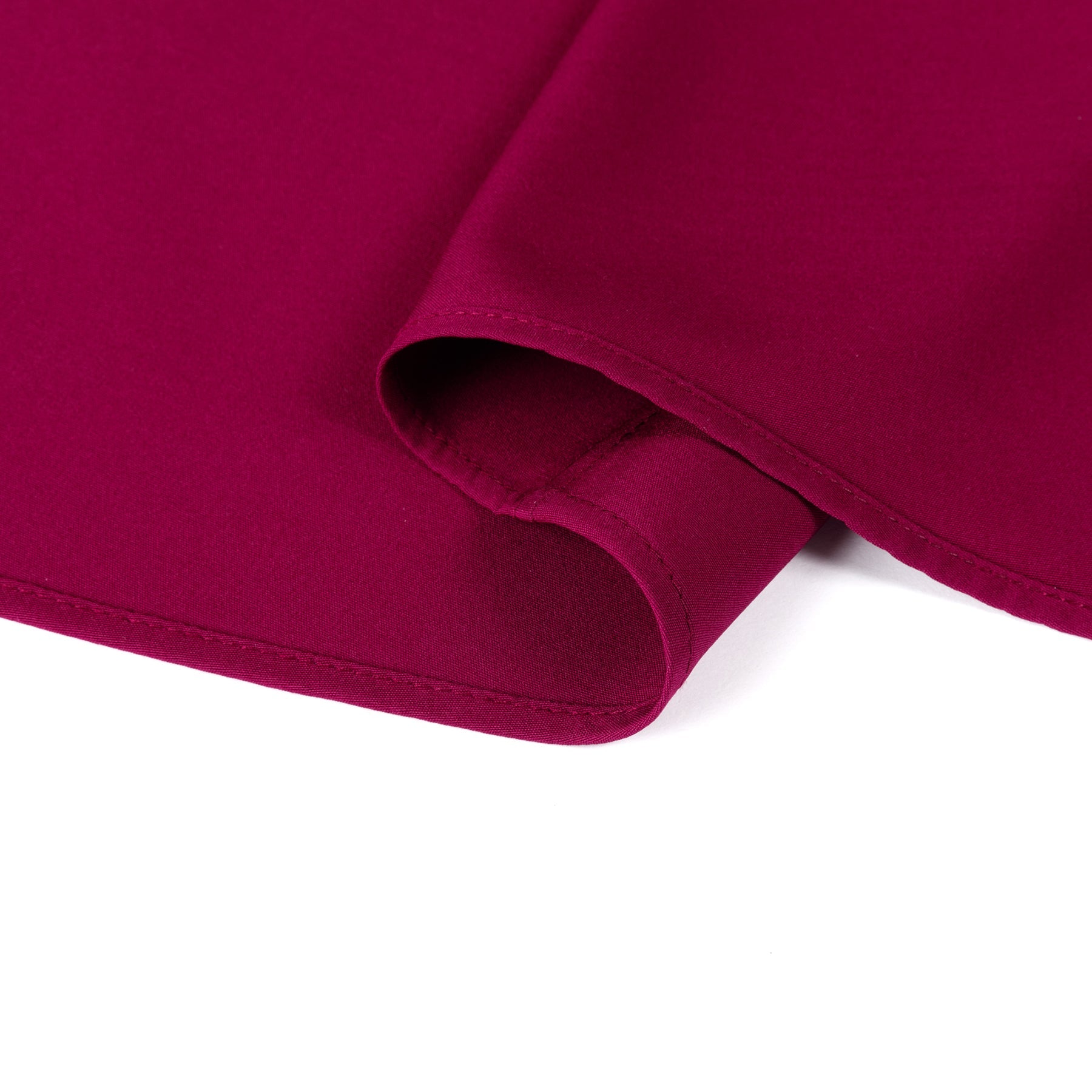 Men's Solid Square Neck Fitted Business Long-Sleeved Shirt Pink