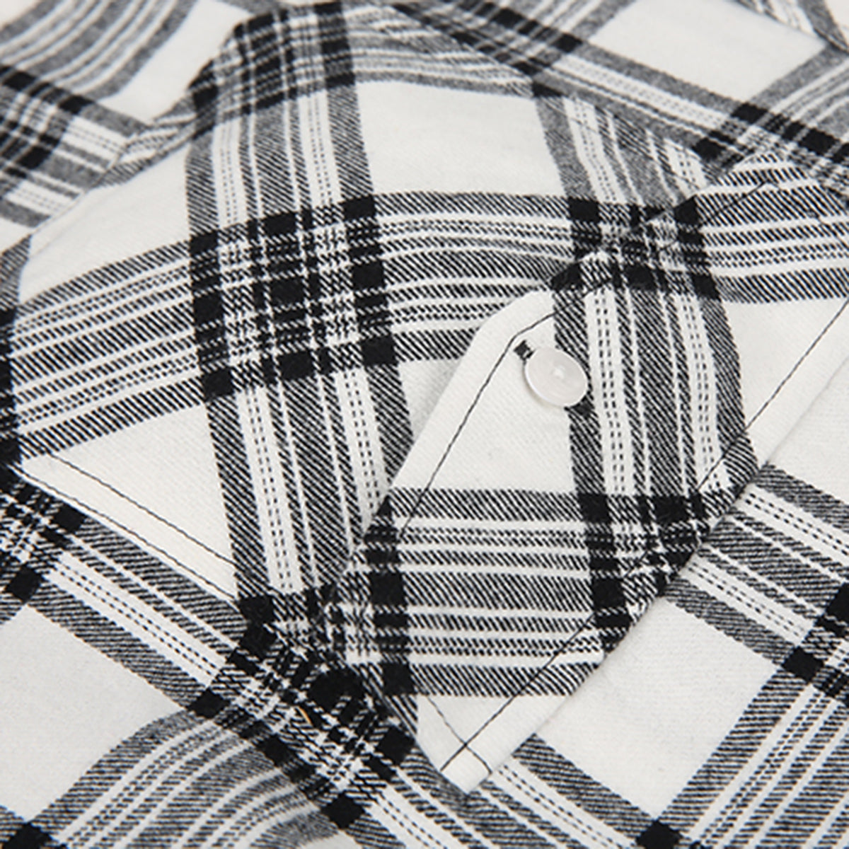 Men's Lapel Paid Long-sleeved Shirt WHOLESALE - Cloudstyle