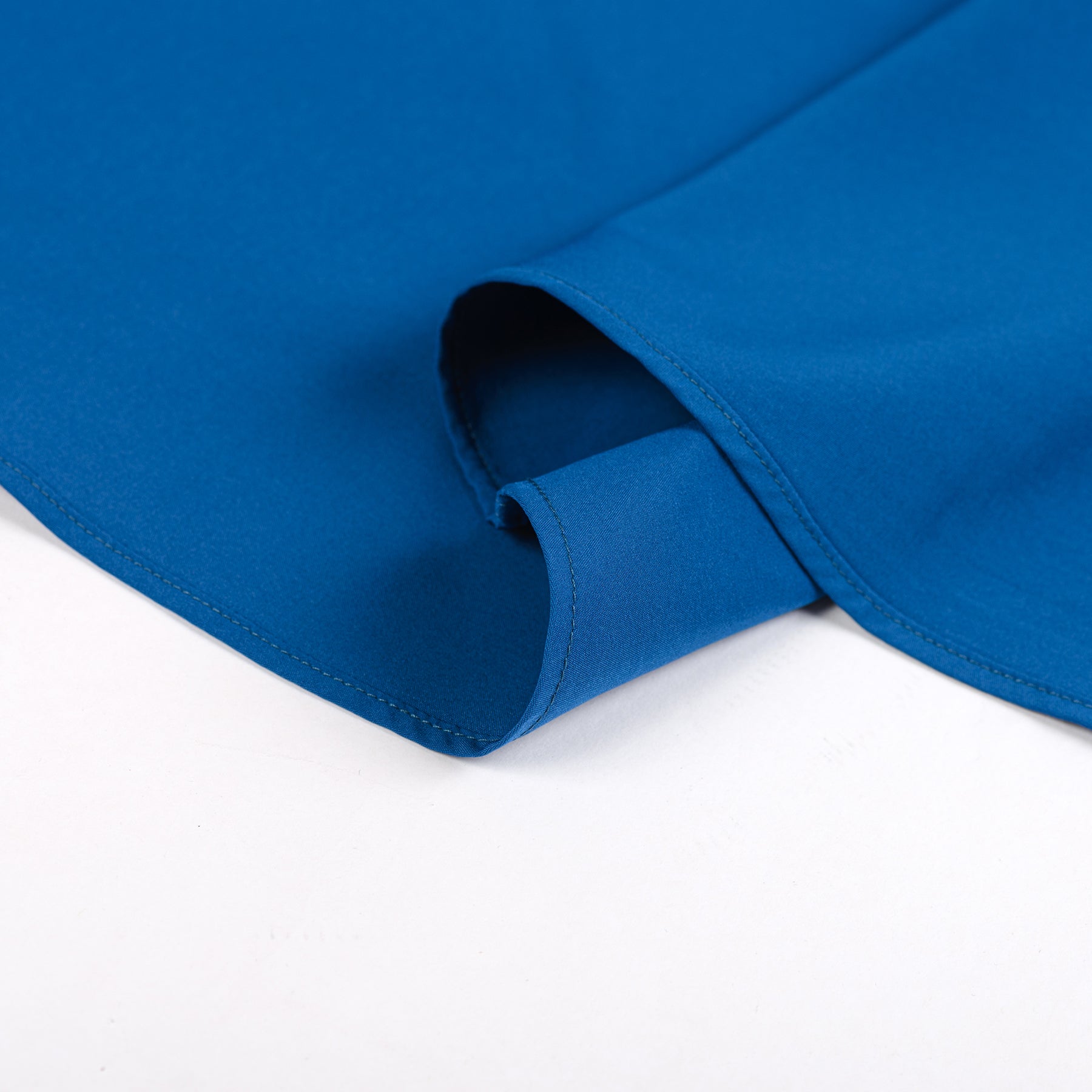 Men's Solid Square Neck Fitted Business Long-Sleeved Shirt WHOLESALE - Cloudstyle