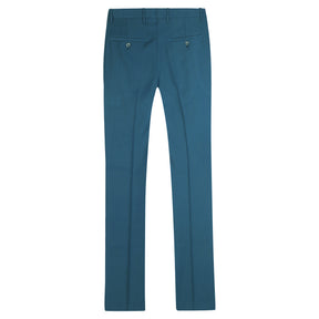 2-Piece Slim Fit Simple Designed Sea Blue Suit