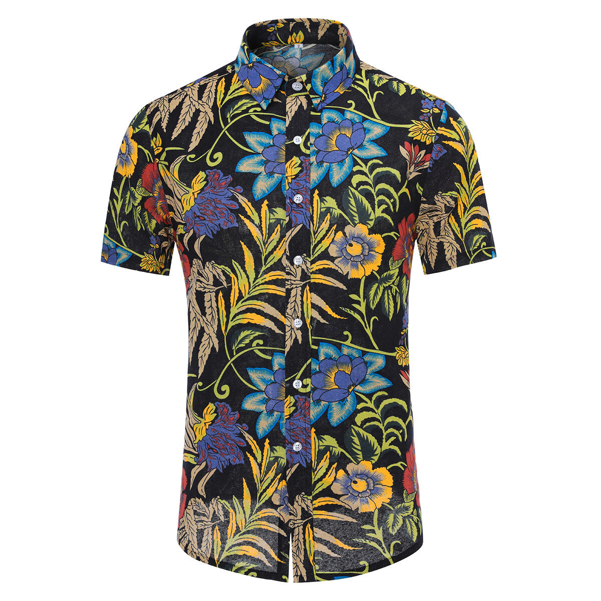 2-Piece Flower Hawaiian Style Printed Summer Suit