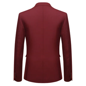 Classic Red Blazer Two Buttons Blazer