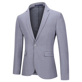 Two Piece LightGrey Suit One Button Suit