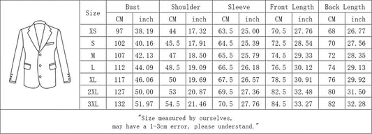 Mens Slim Fit Blazer Jacket Two-Button Notched Lapel Casual Suit Jacket WHOLESALE - Cloudstyle