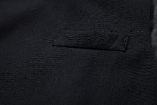 Men's solid color single-breasted slanted placket vest WHOLESALE - Cloudstyle