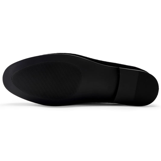 Cloudstyle Loafers for Men Slip on Shoes Fish Scales Comfortable Black - Cloudstyle