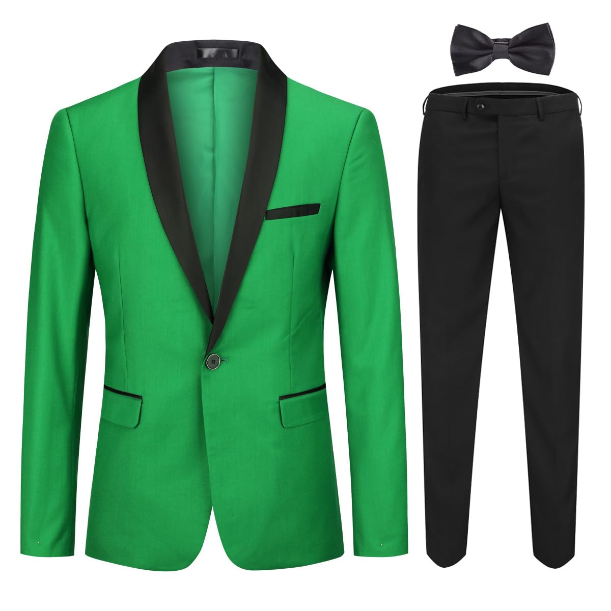 Cloudstyle Mens Tux Suits 2-Piece Shawl Collar Solid Prom Party Sets