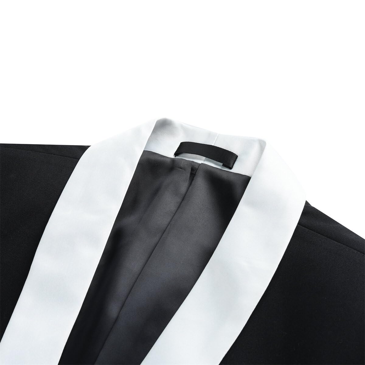 Cloudstyle Mens Tux Suits 2-Piece Shawl Collar Solid Prom Party Sets White & Yellow