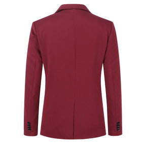 Men's Suit Jacket Slim Fit Coat Business Daily Blazer Red