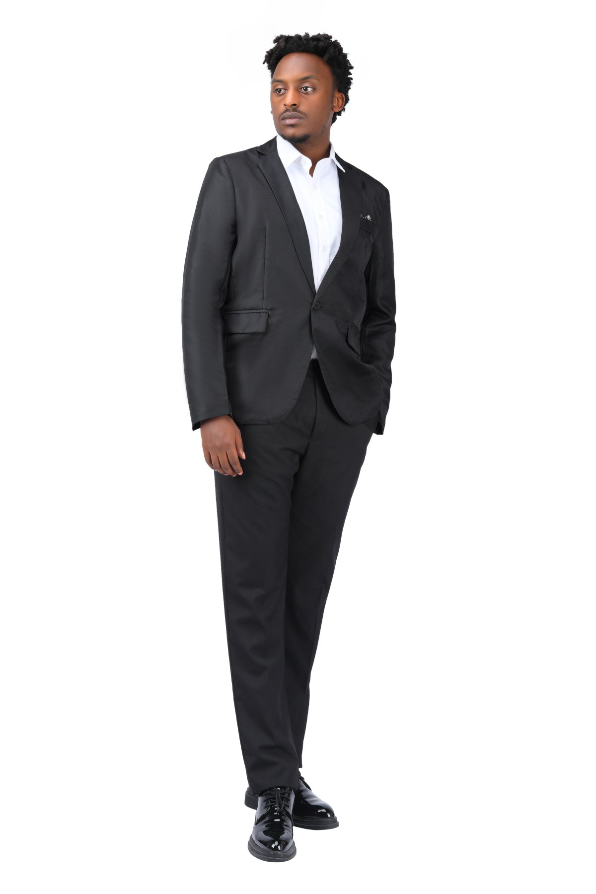 Men's Casual Suit Jacket Slim Fit Lightweight Blazer Coat Black WHOLESALE