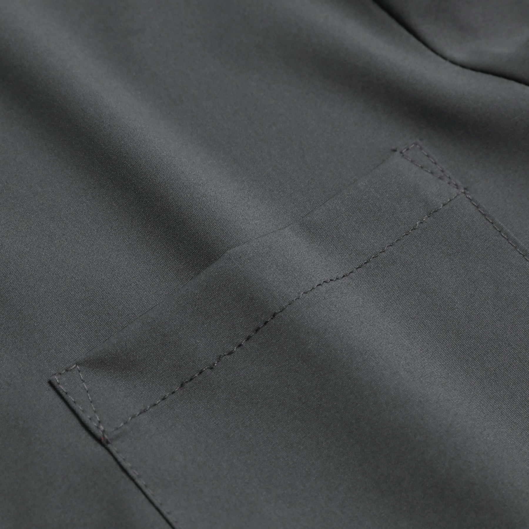 Men's long-sleeved casual shirt with a sky blue lapel and gray collar