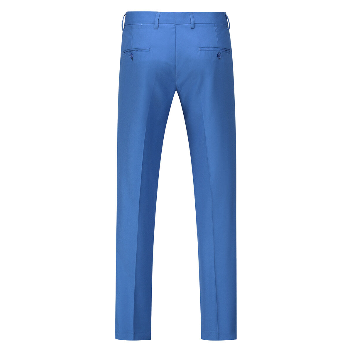 3-Piece One Button Formal Suit Regatta Blue Suit - Cloudstyle