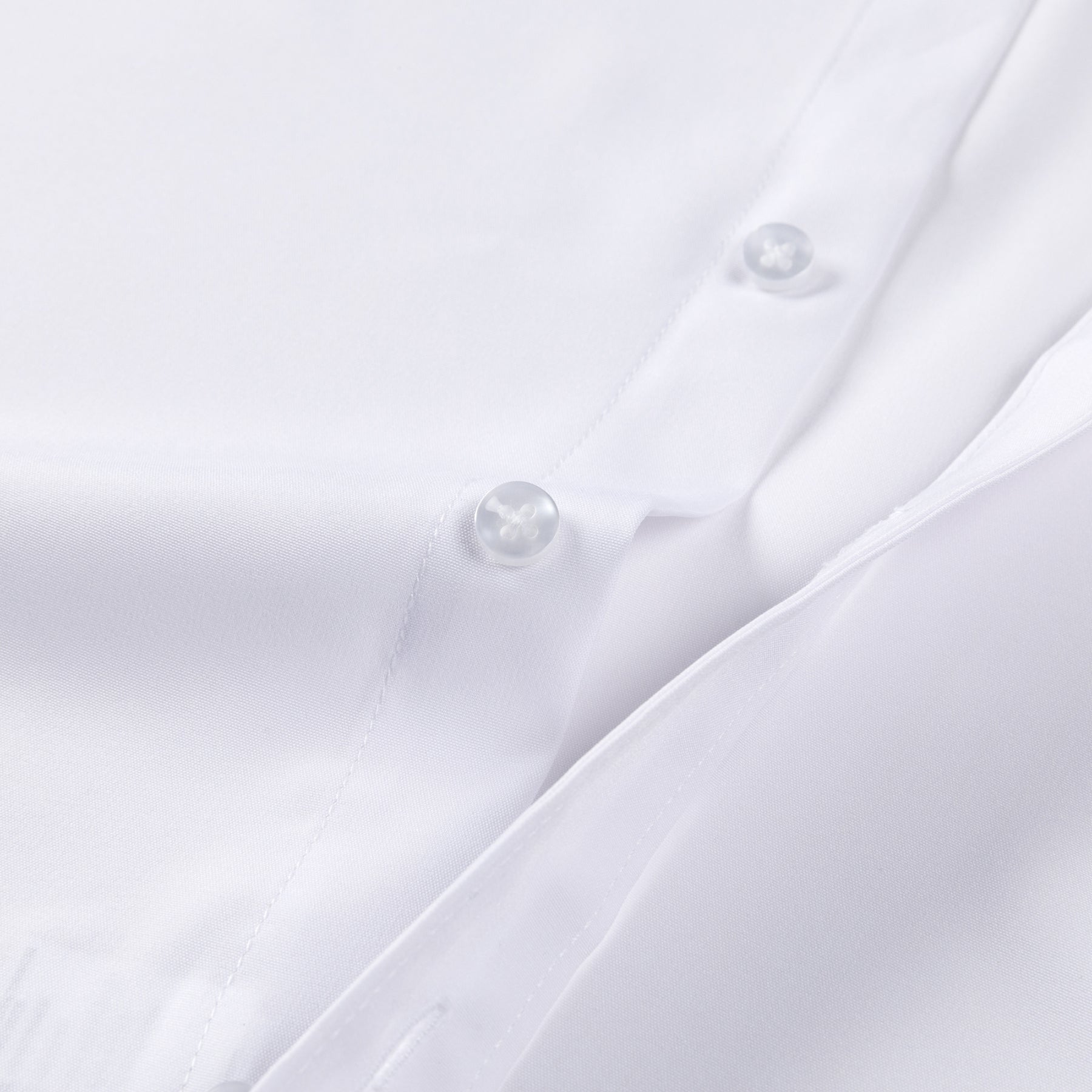 Men's Solid Square Neck Fitted Business Long-Sleeved Shirt Pink