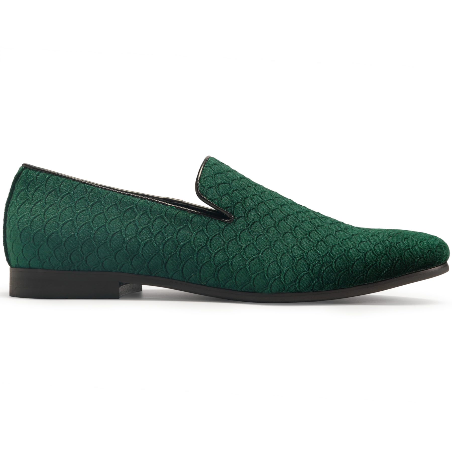 Cloudstyle Loafers for Men Slip on Shoes Fish Scales Comfortable Green