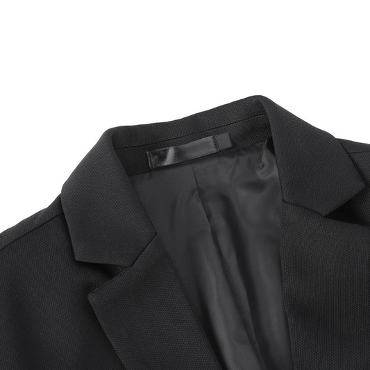 Men's Suit Jacket Slim Fit Coat Business Daily Blazer Black - Cloudstyle
