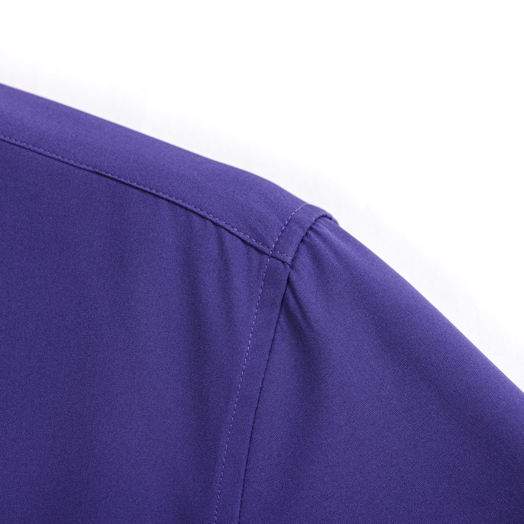 Men's Solid Square Neck Fitted Business Long-Sleeved Shirt WHOLESALE - Cloudstyle