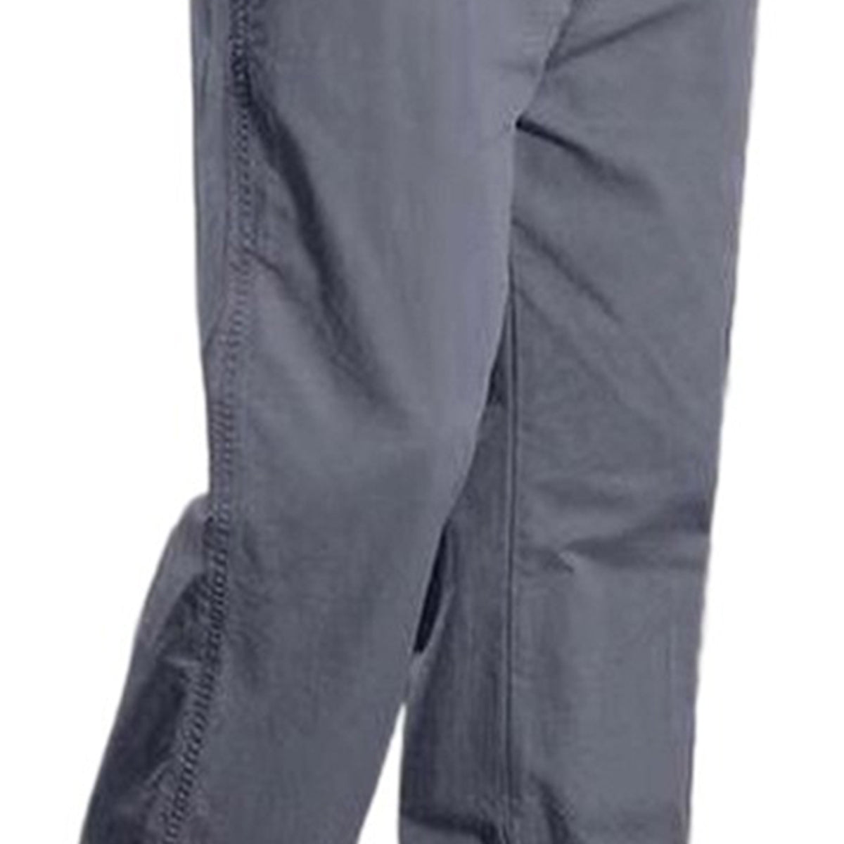 Men's Solid High-Waisted Straight-Leg Loose Casual Pants Khaki