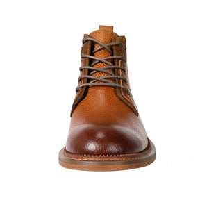 Men's Round-Toe High-Top Polo Boots in Brown