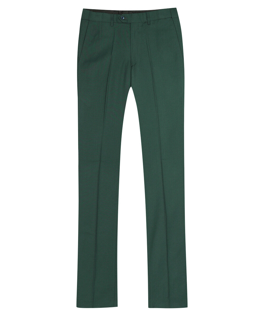 3-Piece Slim Fit One Button Fashion Oak Green Suit