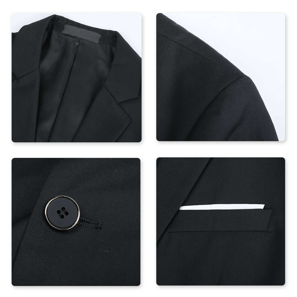 Mens Slim Fit Blazer Jacket Two-Button Notched Lapel Casual Suit Jacket WHOLESALE - Cloudstyle