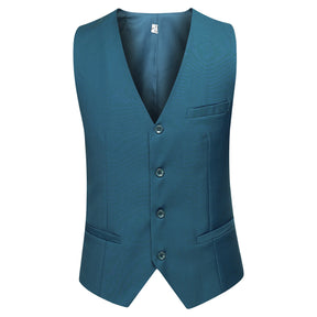 3-Piece One Button Formal Suit Blue Suit