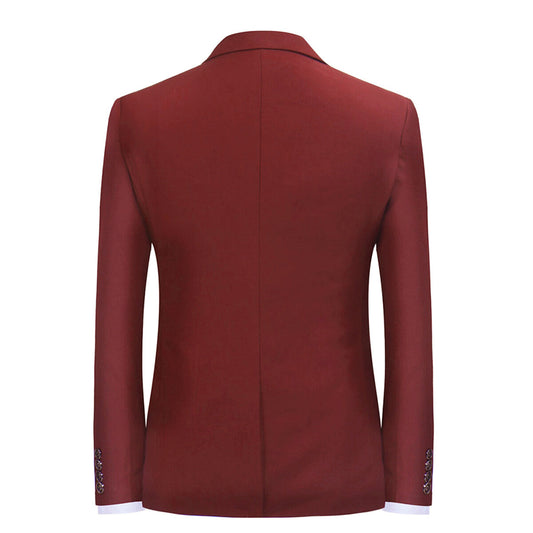 Maroon Stylish Blazer One Button Casual Blazer - Cloudstyle