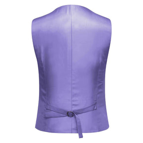 3-Piece One Button Formal Suit Purple Suit