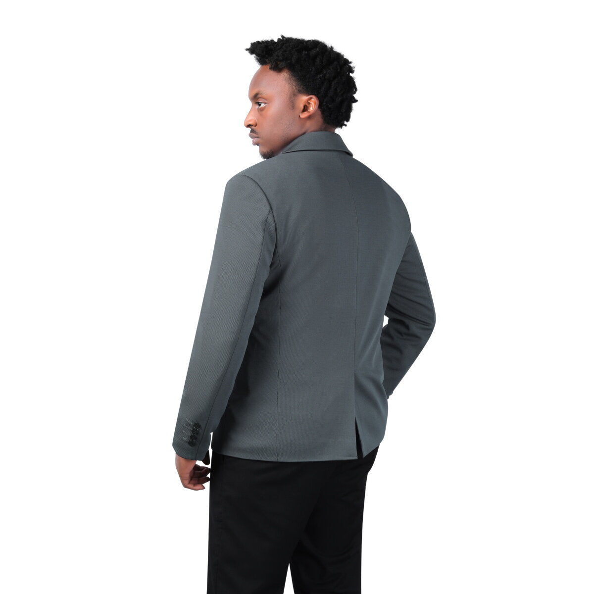 Men's Suit Jacket Slim Fit Coat Business Daily Blazer Grey