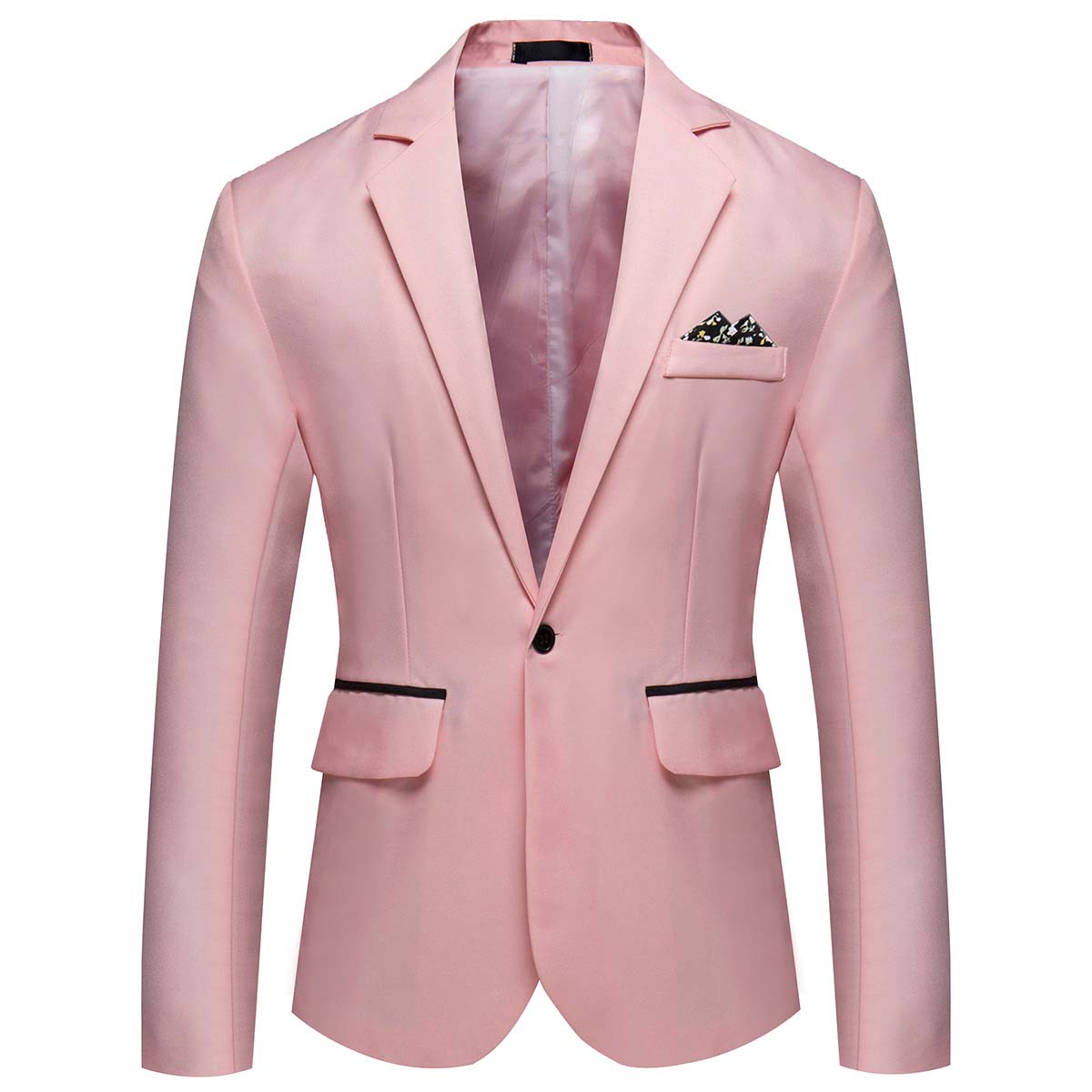 Men's Casual Suit Jacket Slim Fit Lightweight Blazer Coat Pink WHOLESALE