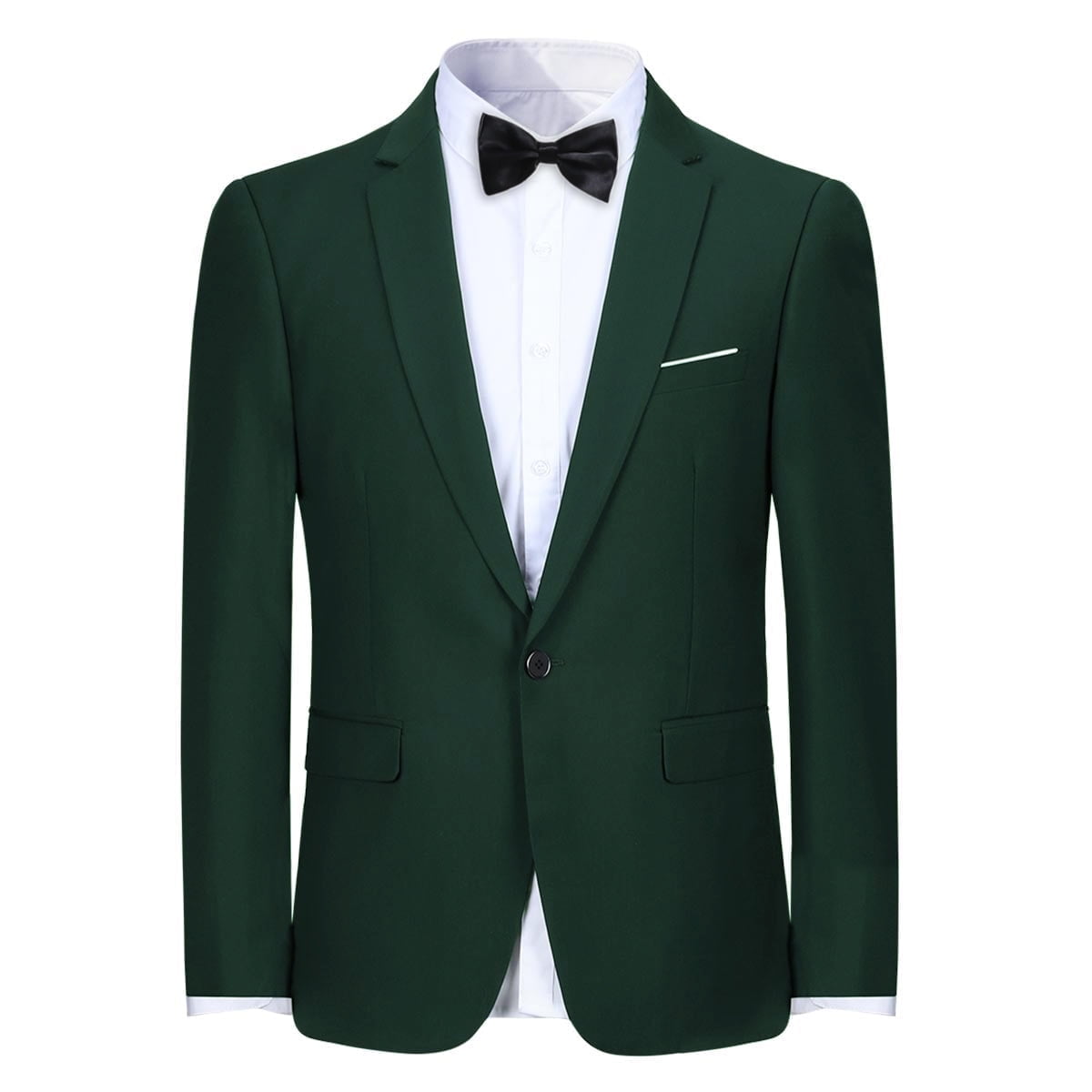 Cloudstyle Men's Slim Fit One Button Solid Suit Blazer Jacket Casual Party Sport Coat