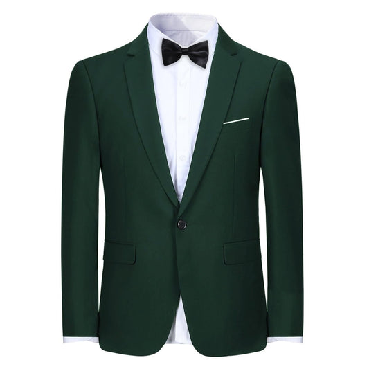 Cloudstyle Men's Slim Fit One Button Solid Suit Blazer Jacket Casual Party Sport Coat - Cloudstyle