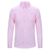 Slim Fit Turn-Down Collar Shirt Pink