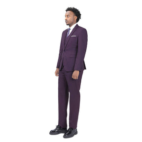 2-Piece Slim Fit Simple Designed Purple Suit