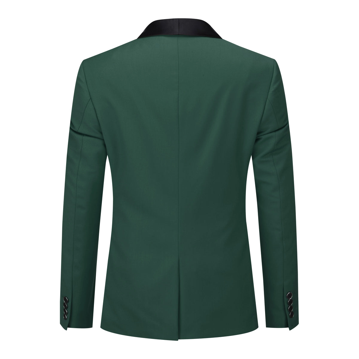 Slim Fit One Button Casual Green 3-Piece Suit