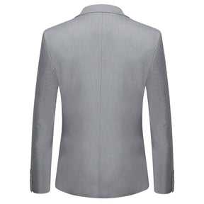 Grey Casual Blazer Slim Fit Business Blazer