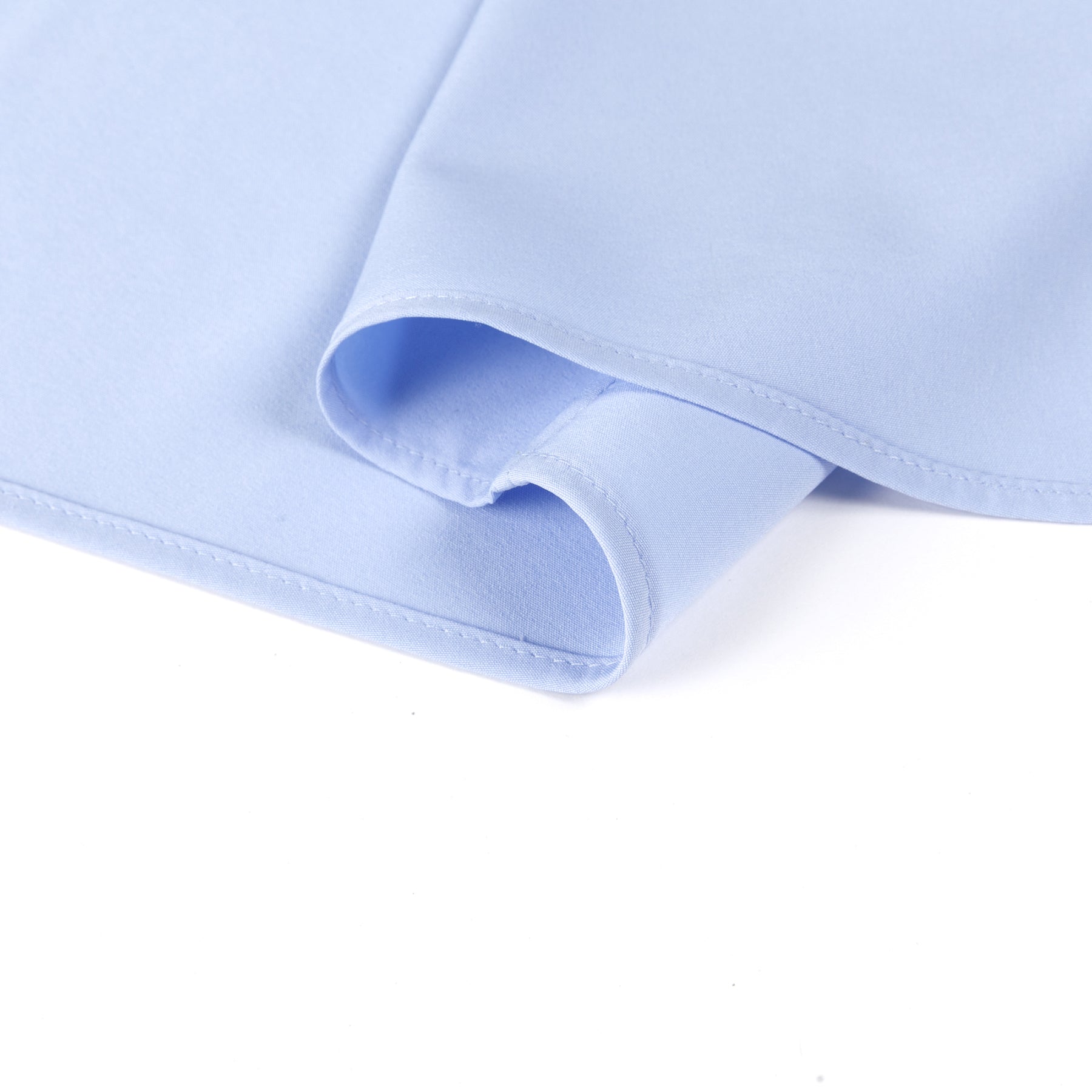 Men's Solid Square Neck Fitted Business Long-Sleeved Shirt Pink