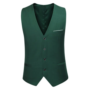 3-Piece Slim Fit One Button Fashion Oak Green Suit