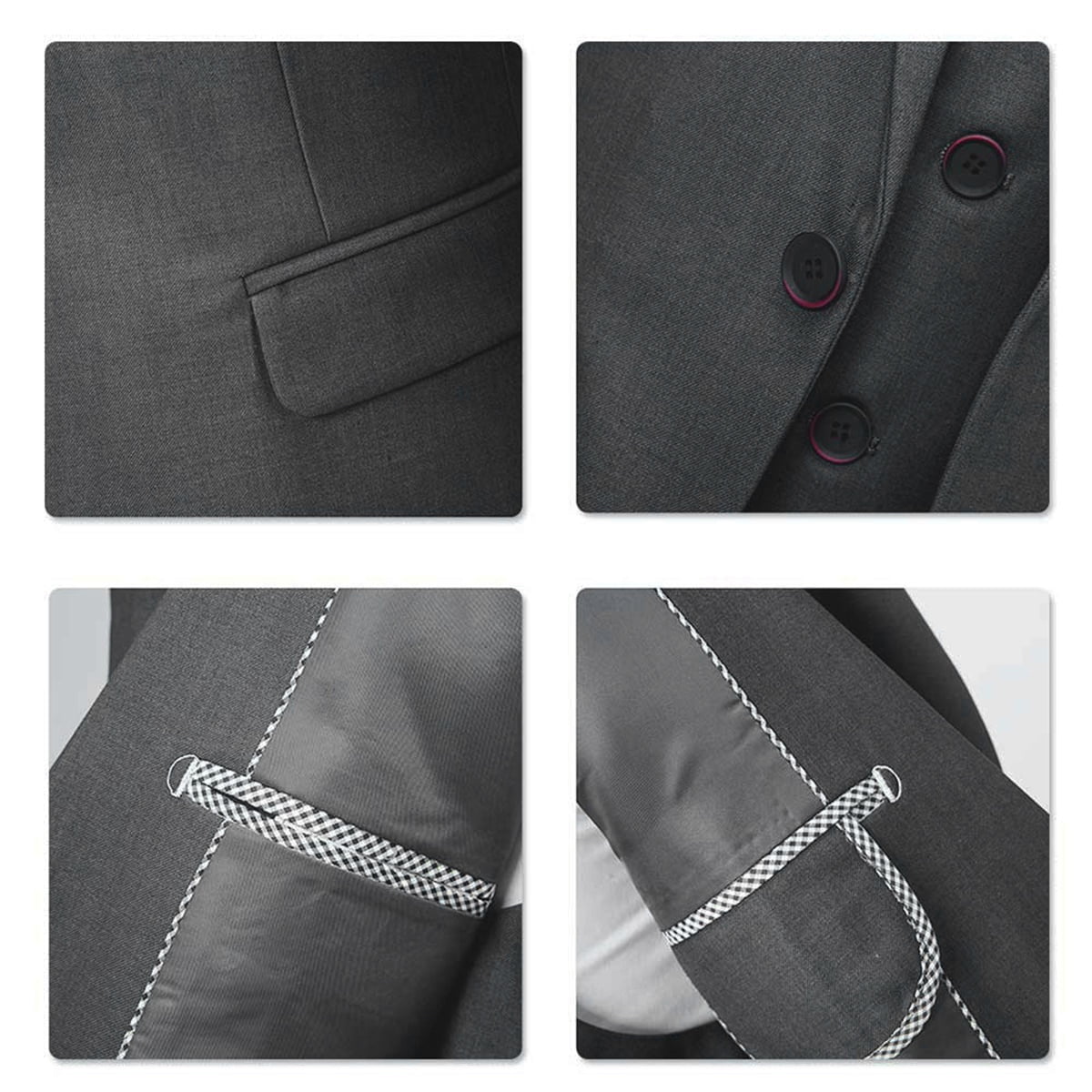 Cloudstyle Mens 3 Piece Suit Set Blazer Tux Vest Suit Pants Jacket Formal WHOLESALE - Cloudstyle