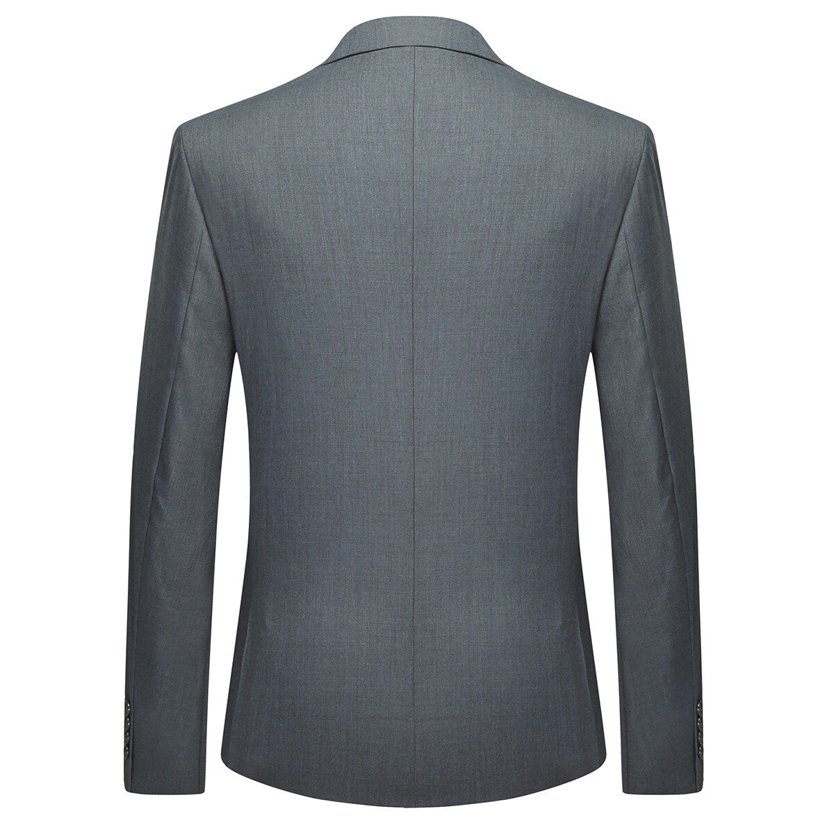 3-Piece One Button Formal Suit Dark Grey Suit