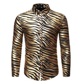 Zebra-Stripe Gilding Gold Shirt