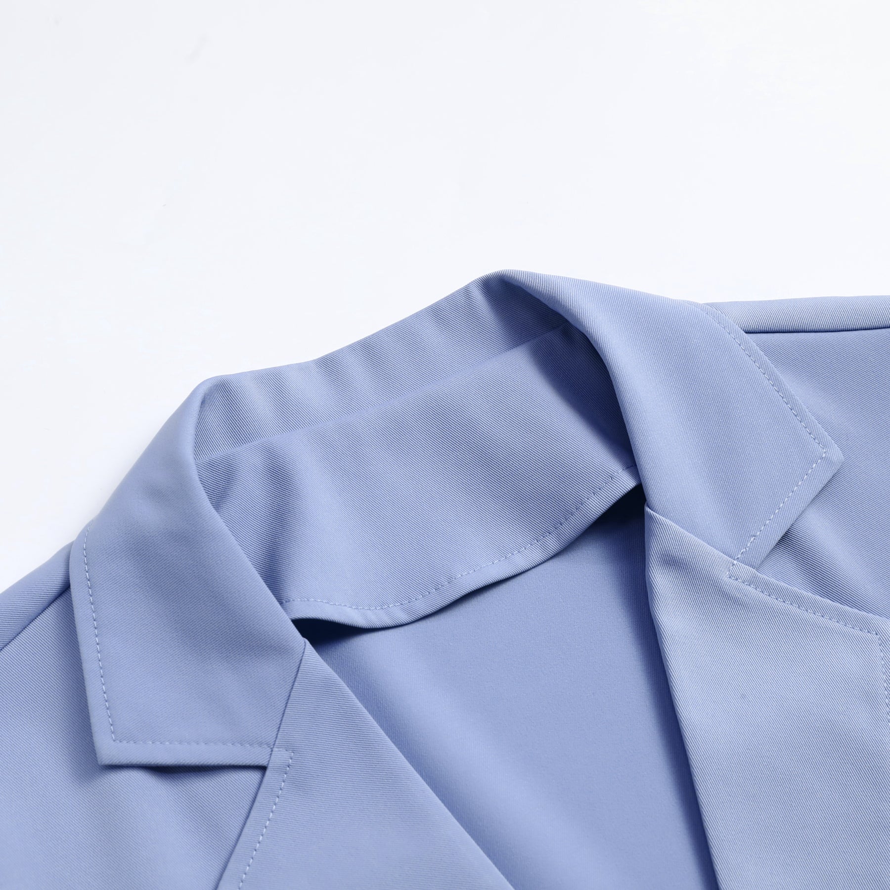 Men's Solid Color Hawaiian Summer Suit Blue