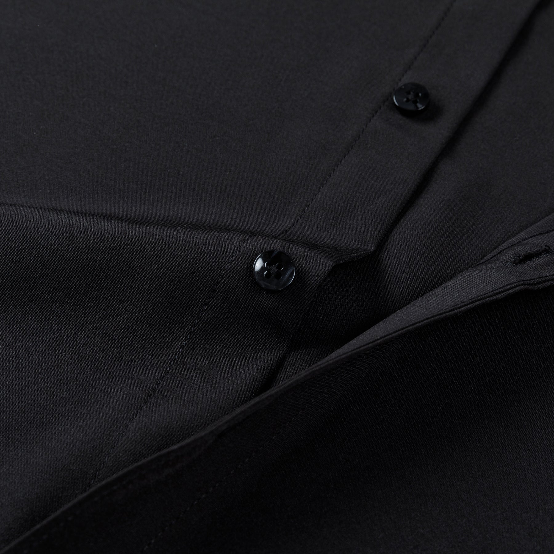 Men's Solid Square Neck Fitted Business Long-Sleeved Shirt Pink