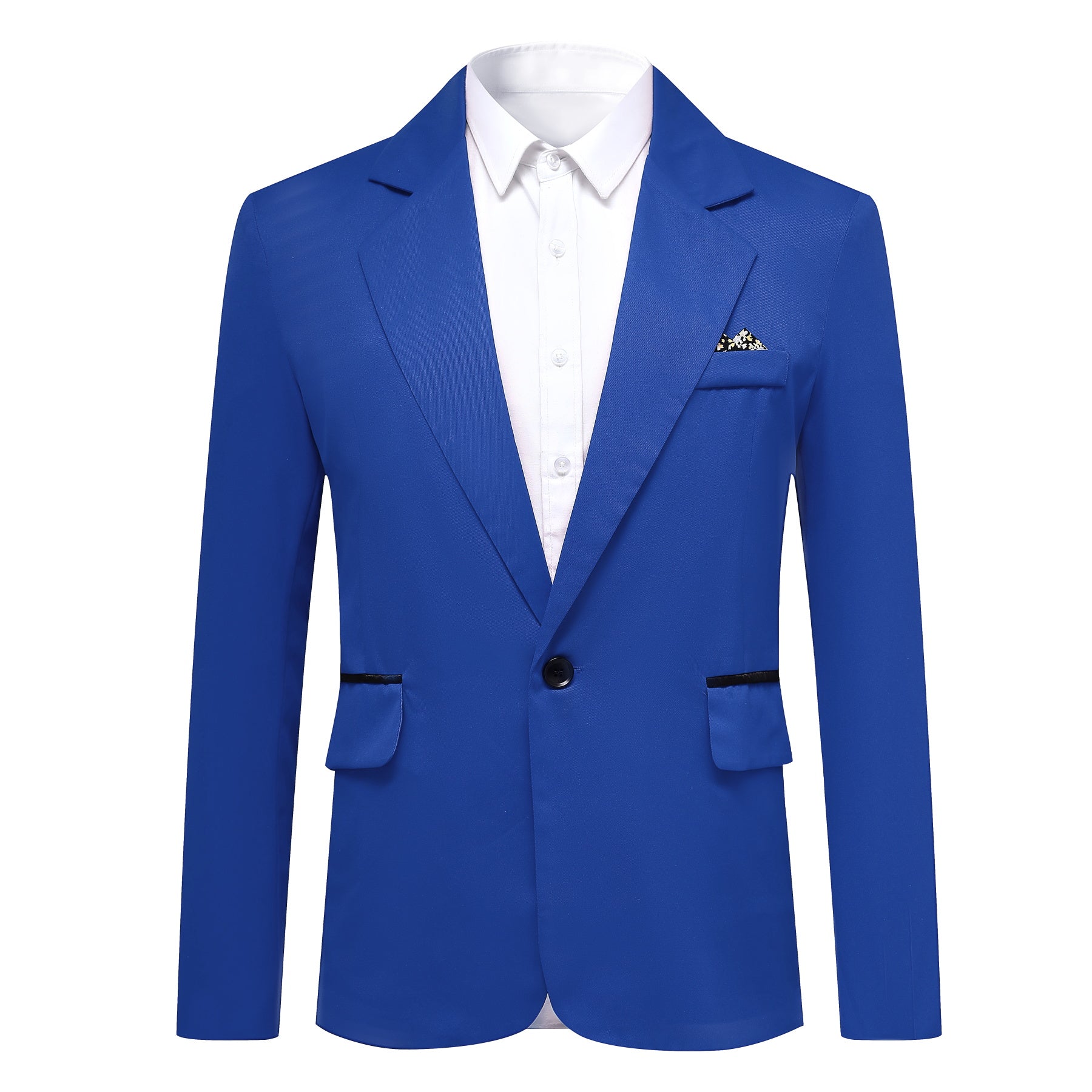 Men's Casual Suit Jacket Slim Fit Lightweight Blazer Coat Blue