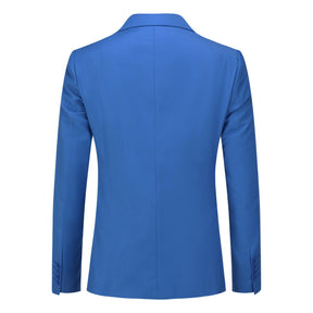 2-Piece Slim Fit Simple Designed Blue Suit